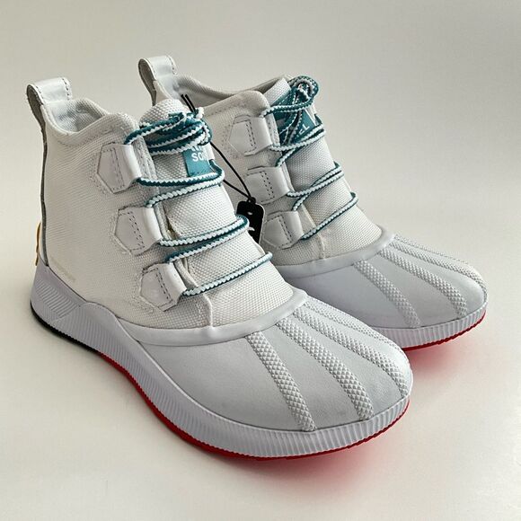 Sorel Out 'N About III Classic Waterproof Lace-up Boots Suede Low White 8 - Picture 12 of 14